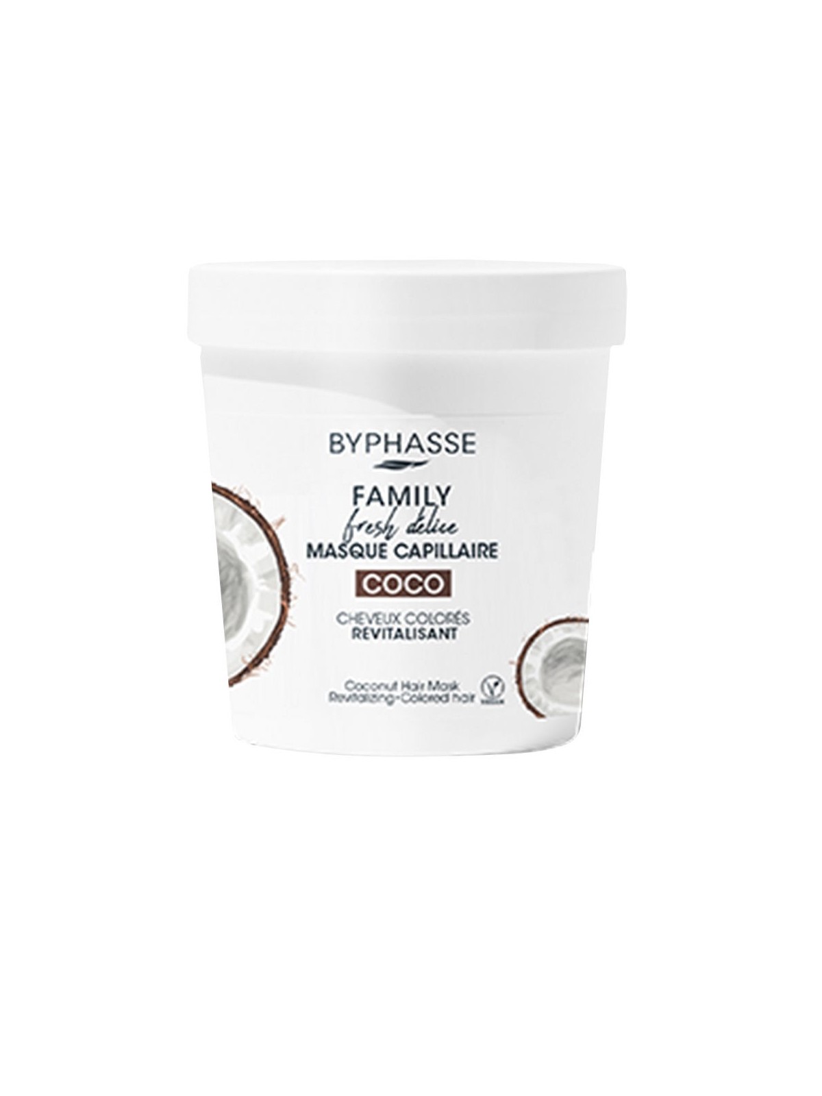 Maschera per capelli colorati Byphasse FAMILY FRESH DELICE 250ml