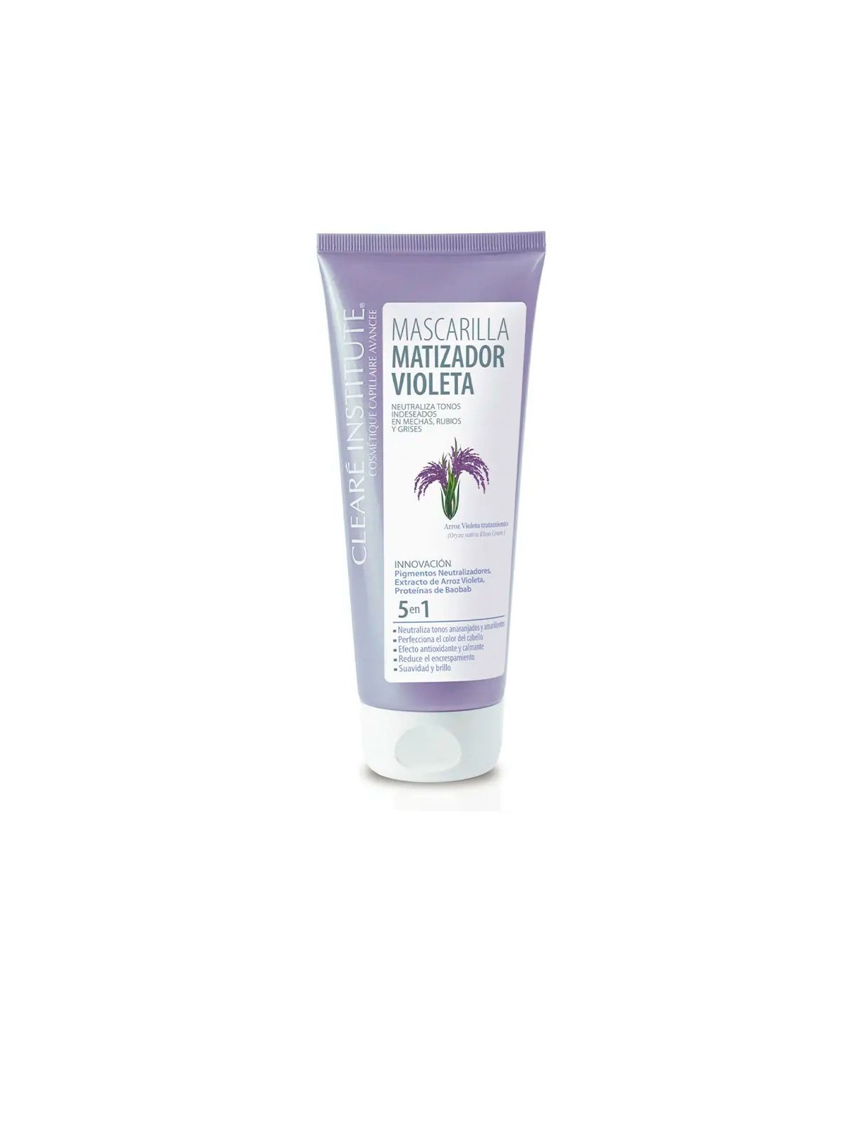 Maschera Clear Institute MATIZADOR viola 200ml donna
