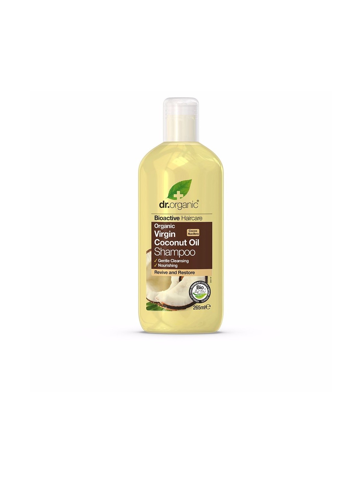 Shampoo al cocco vergine biologico 265ml unisex