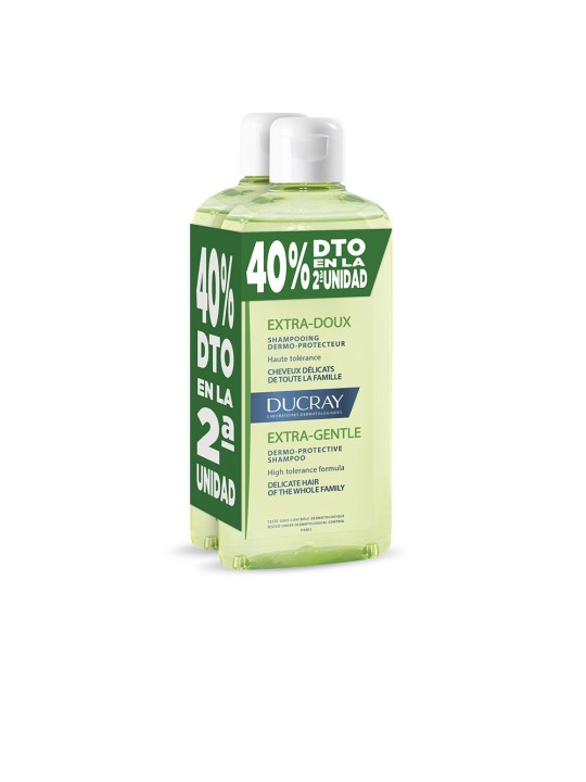 Ducray SHAMPOO EQUILIBRANTE per capelli secchi e danneggiati duo 2 x 400ml unisex