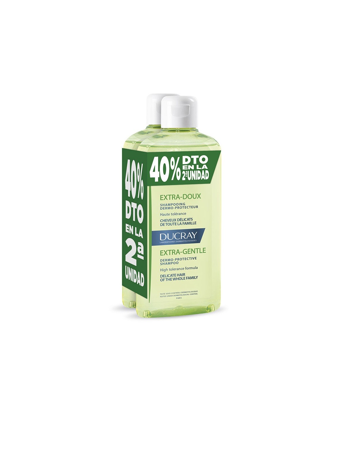 Ducray SHAMPOO EQUILIBRANTE per capelli secchi e danneggiati duo 2 x 400ml unisex