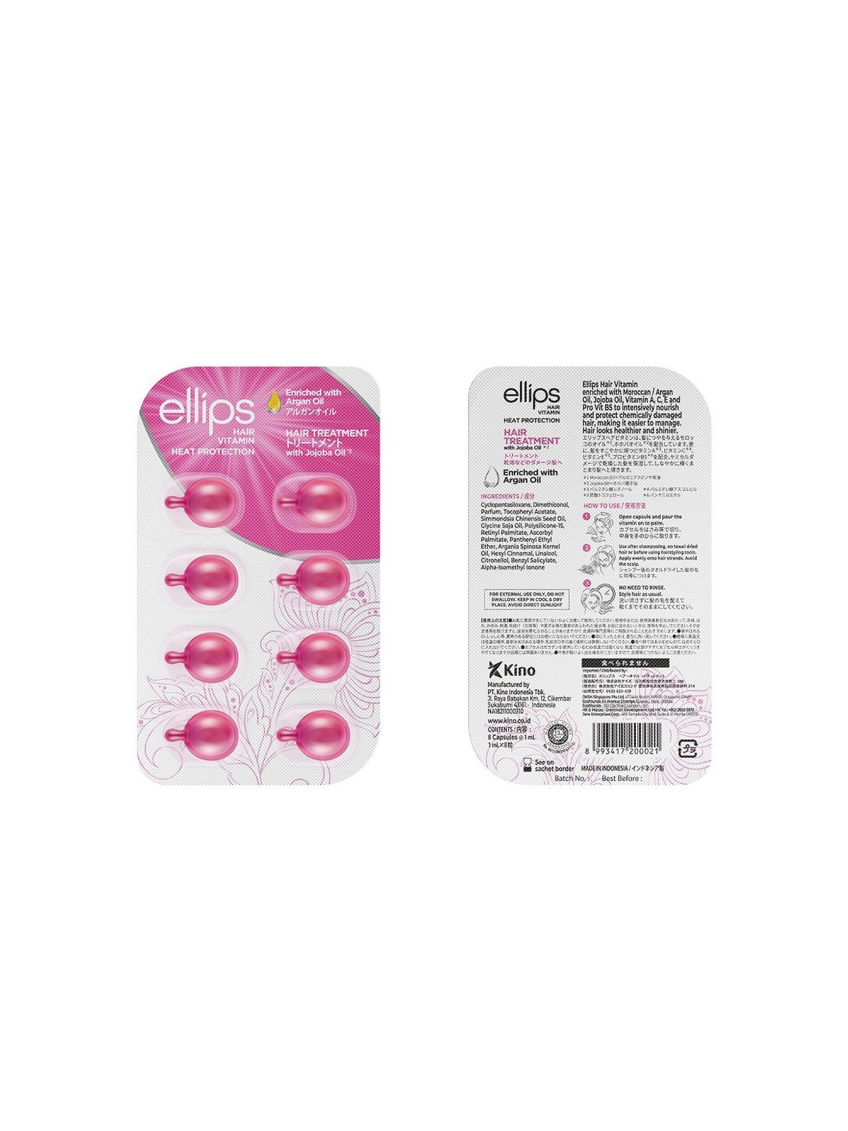 Ellips TRATTAMENTO CAPELLI vitamina per capelli 8 unit donna Ellips www.essenzetotalstyle.com 