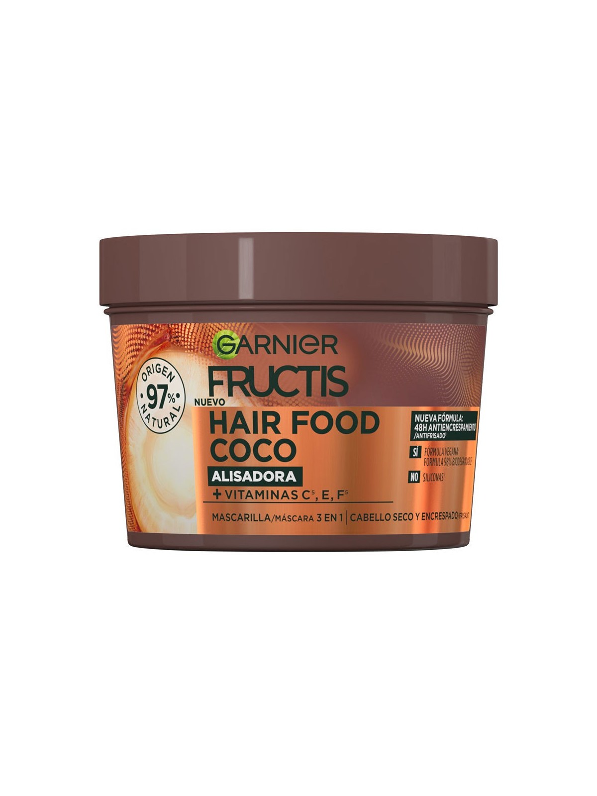 Maschera lisciante capelli Garnier Fructis Hair Food macadamia 390ml