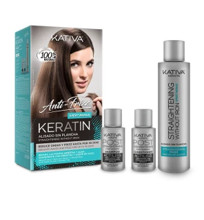 Kativa KERATIN ANTIFRIZZ lisciante senza piastra ripara punte 30 giorni donna Kativa www.essenzetotalstyle.com 