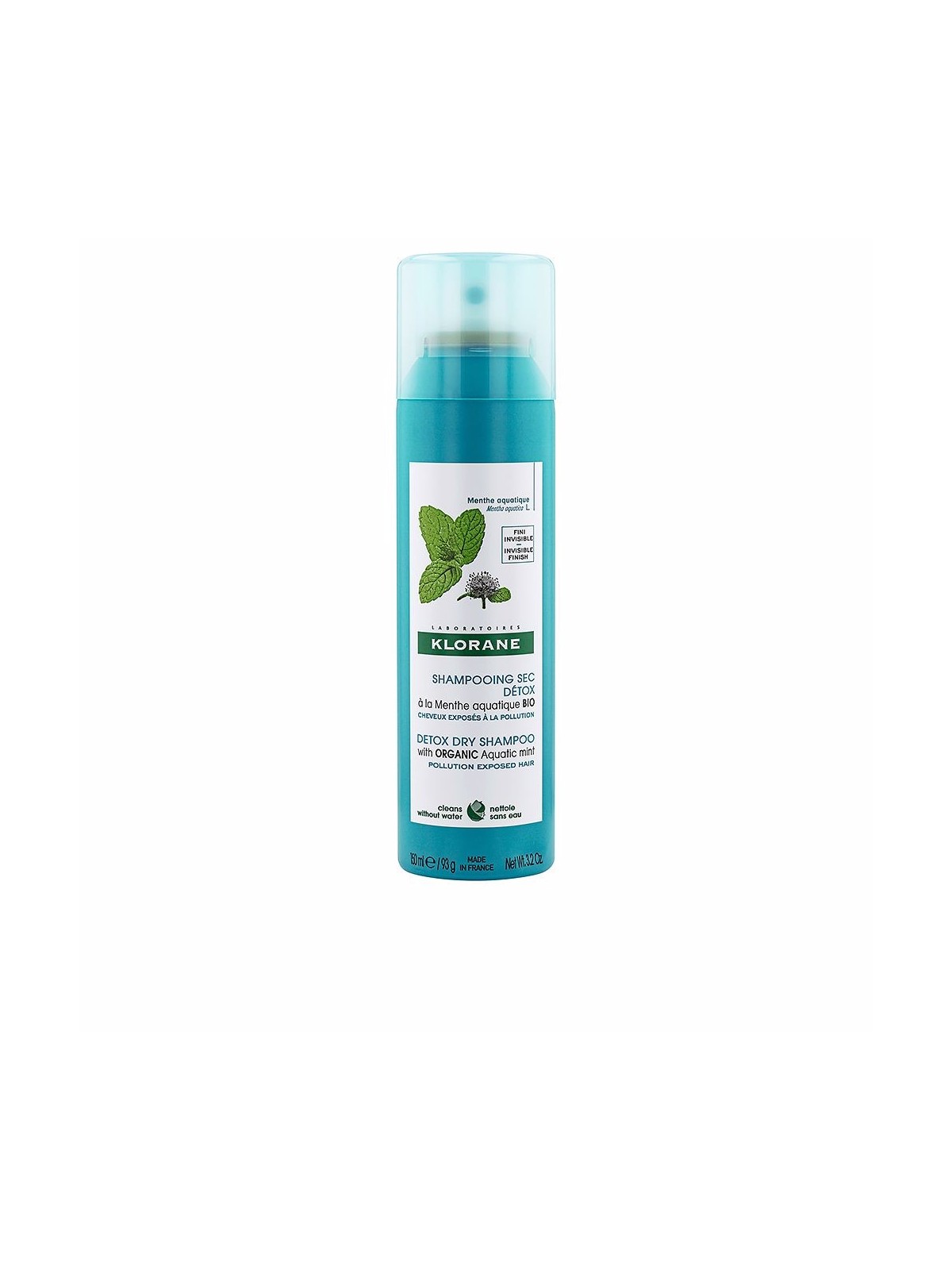 Shampoo secco Klorane MENTA ACQUATICA BIO 150ml