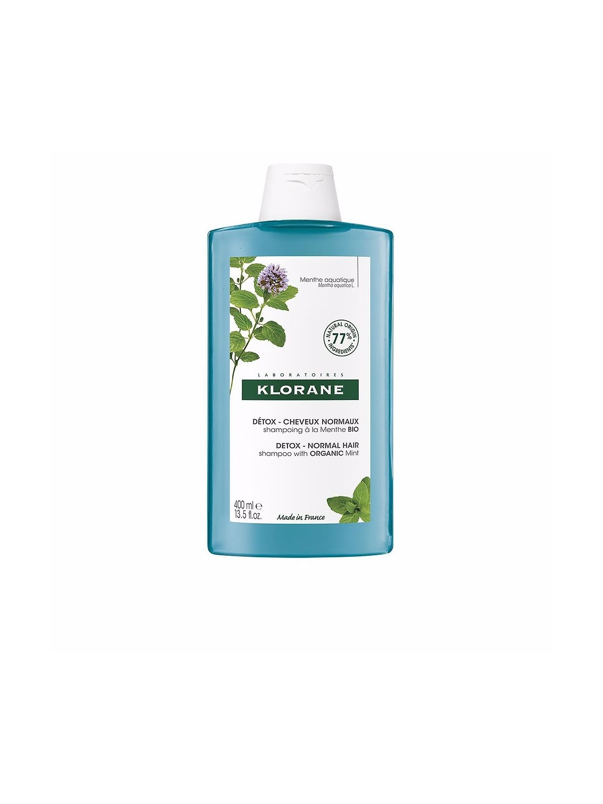 Klorane A LA MINT BIO detox shampoo 400ml