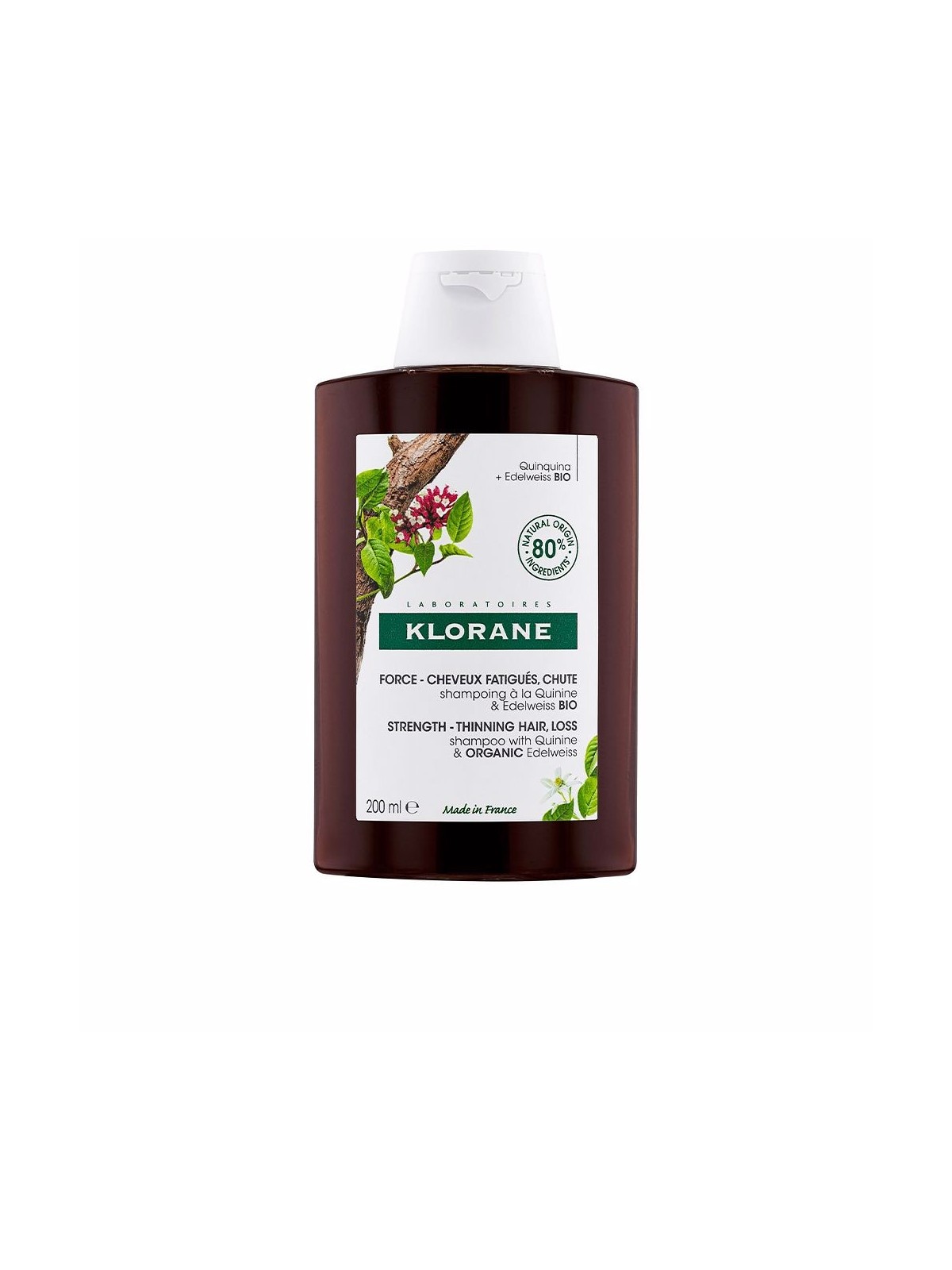 Klorane SHAMPOO QUININA E EDELWEISS BIO anticaduta capelli 200ml