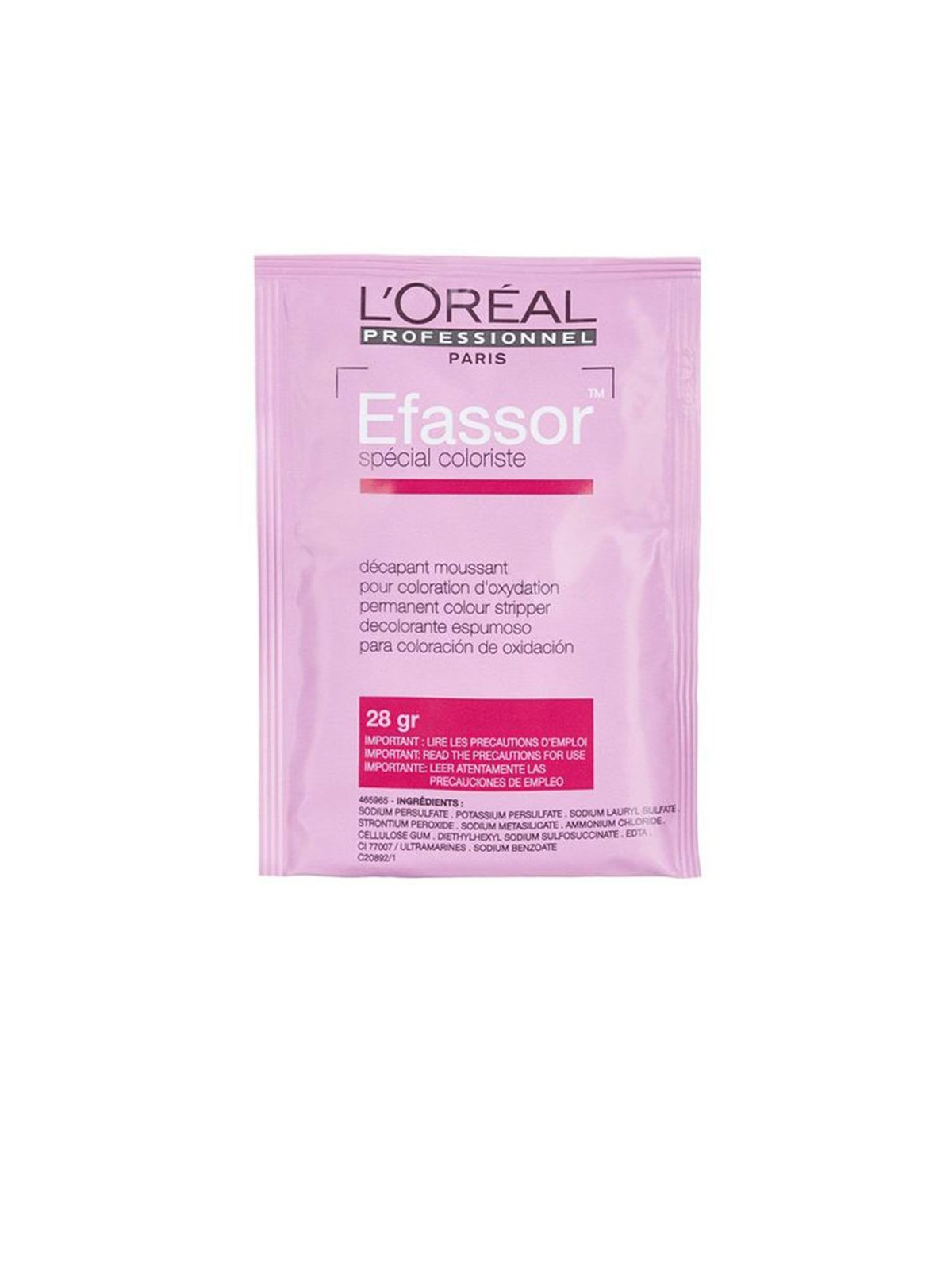 L'Orï¿½ï¿½al Professionnel Paris EFASSOR decapante schiumogeno in polvere 12 x 28 gr unisex