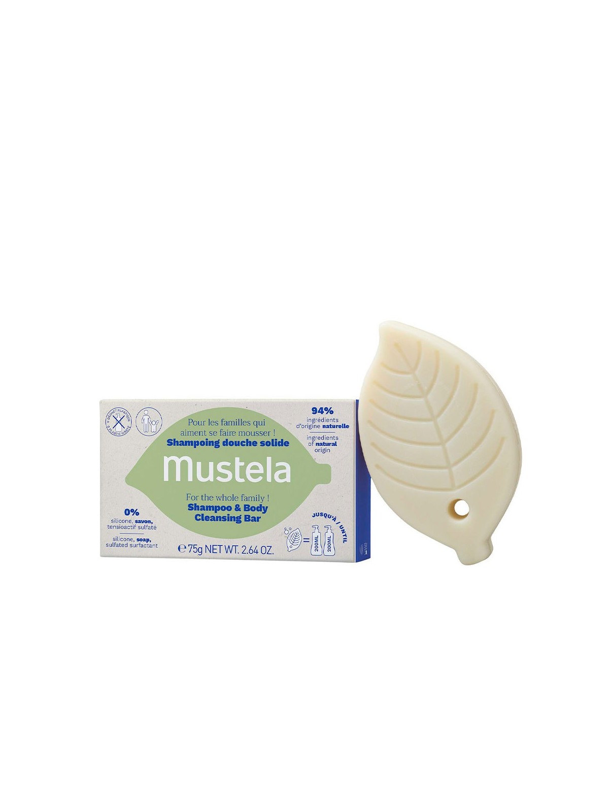 Mustela BIO Shampoo Solido 75 gr Unisex