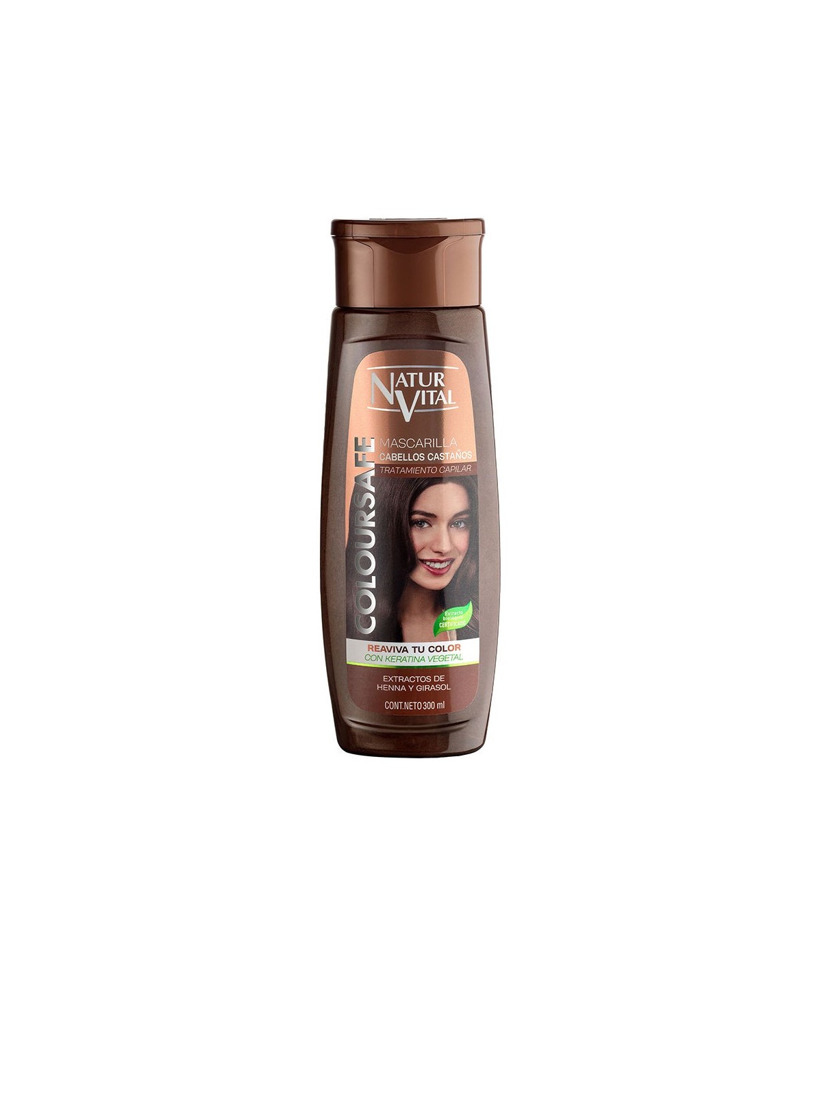 Natur Vital MASCHERA COLOURSAFE castano 300ml unisex