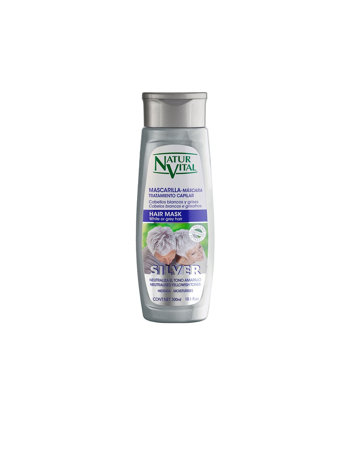 Natur Vital MASCARILLA SILVER per capelli bianchi o grigi 300ml donna