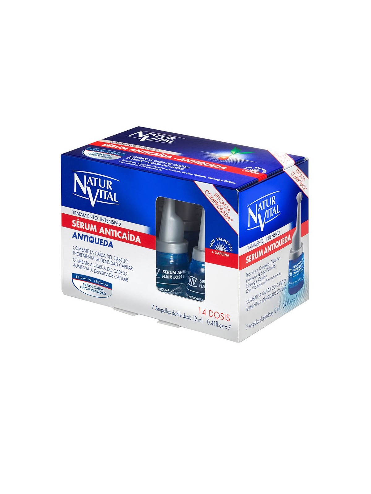 Natur Vital SIERO ANTICADUTA trattamento intensivo 7 fiale x 12ml unisex
