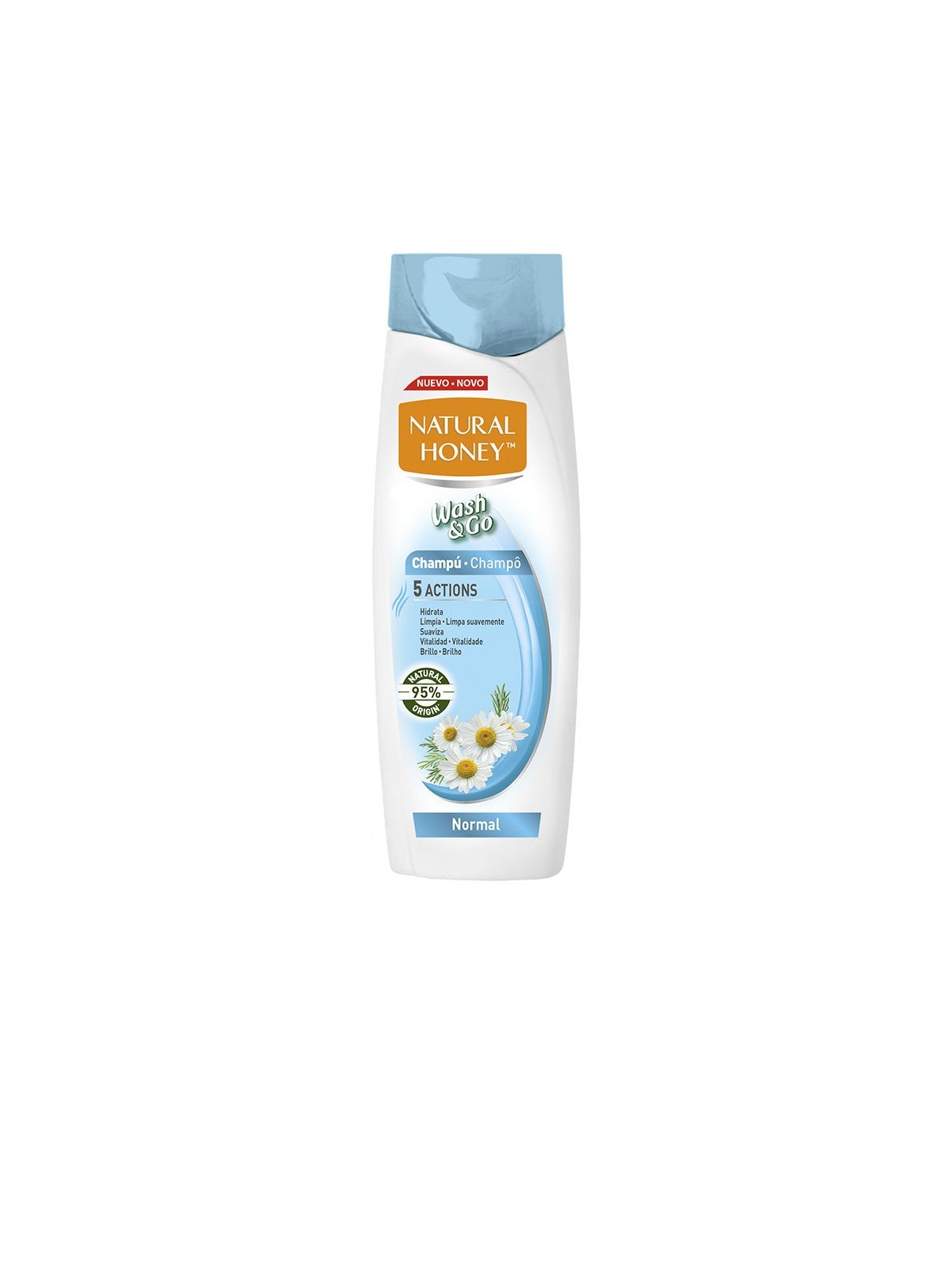 Shampoo normale Natural Honey WASH and GO 400ml