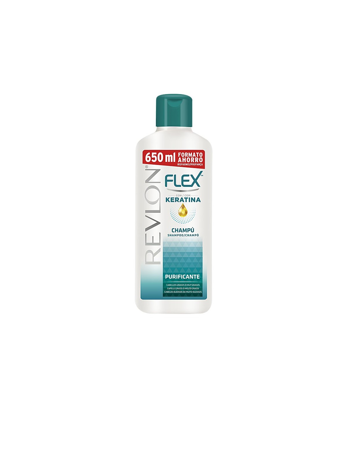 Revlon Mass Market FLEX KERATIN shampoo purificante per