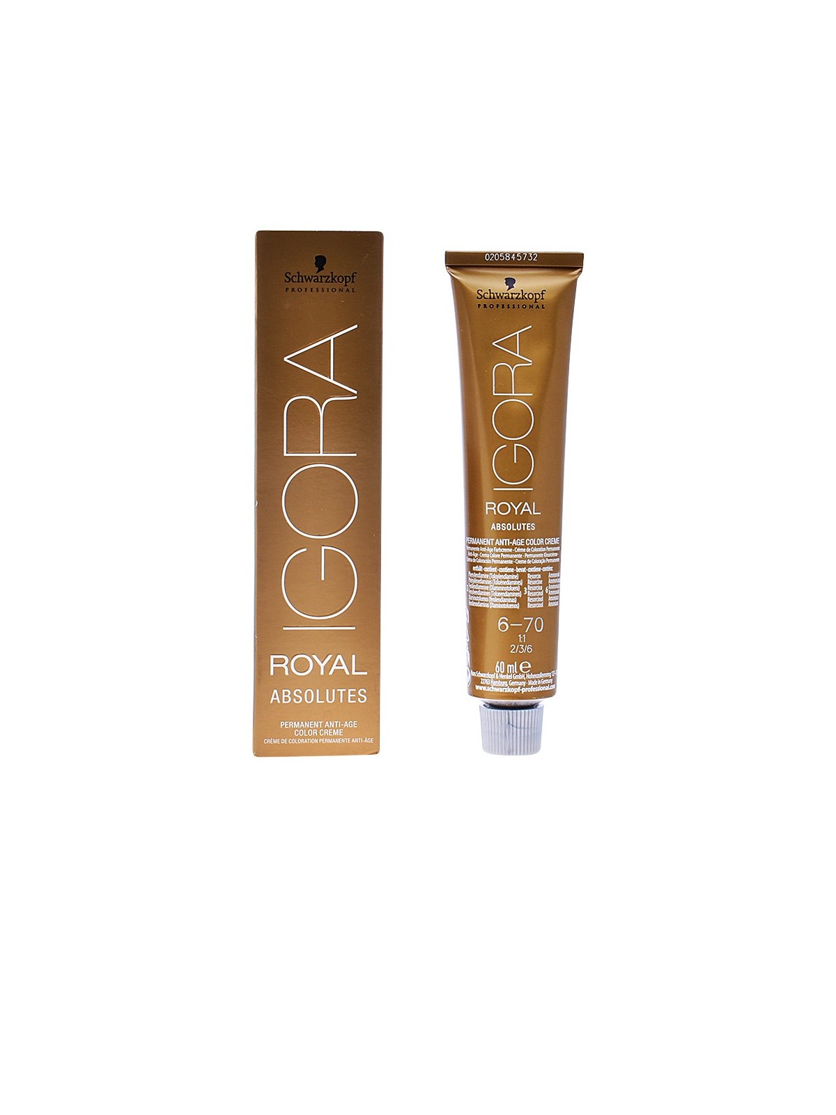 Schwarzkopf Igora Royal Absolutes Permanent Color Creme 60ml 6-70
