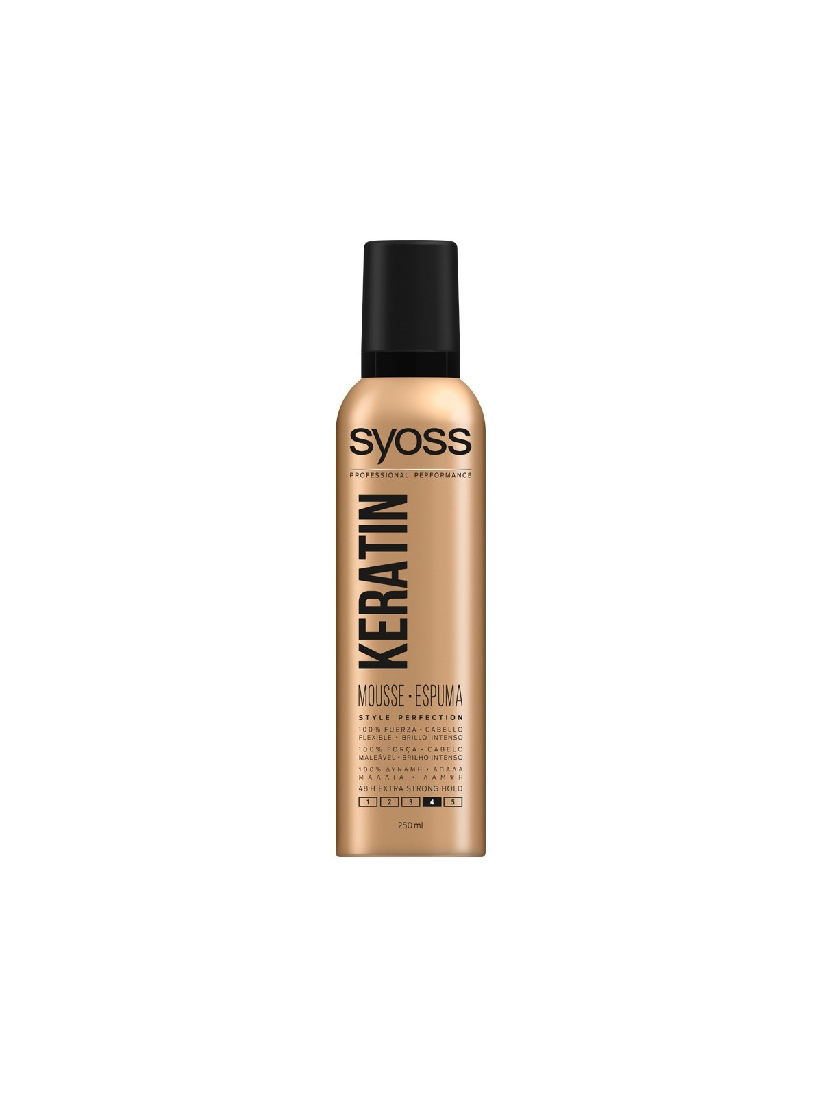Mousse Syoss KERATIN flessibile e brillante 250ml donna