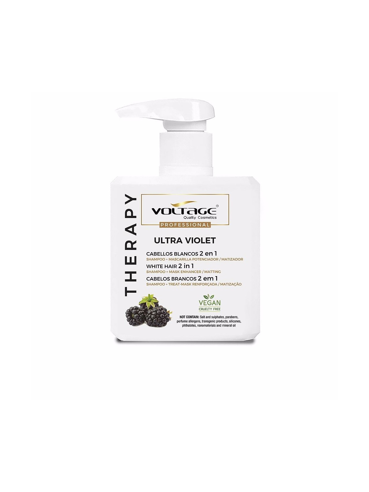 Voltage Cosmetics THERAPY ULTRA VIOLET per capelli bianchi 2in1 500ml Unisex
