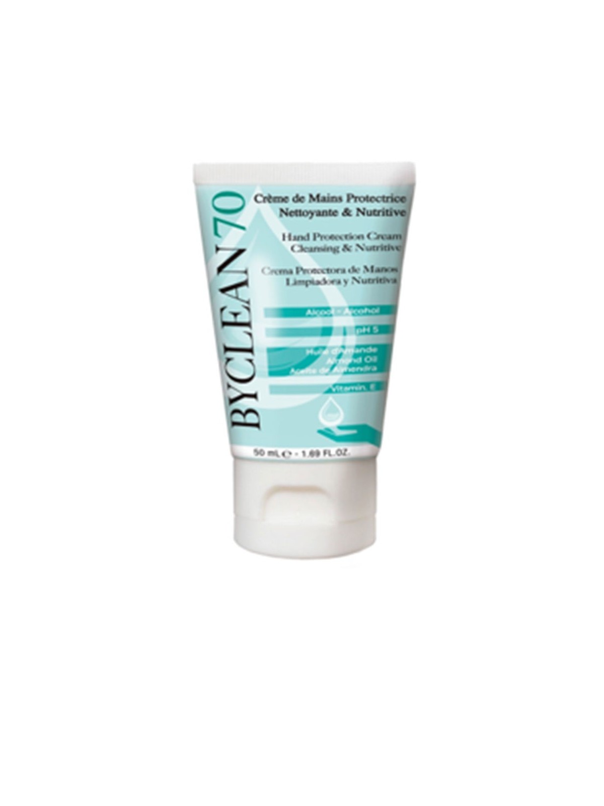 Crema protettiva e nutriente per le mani Byclean70 50ml