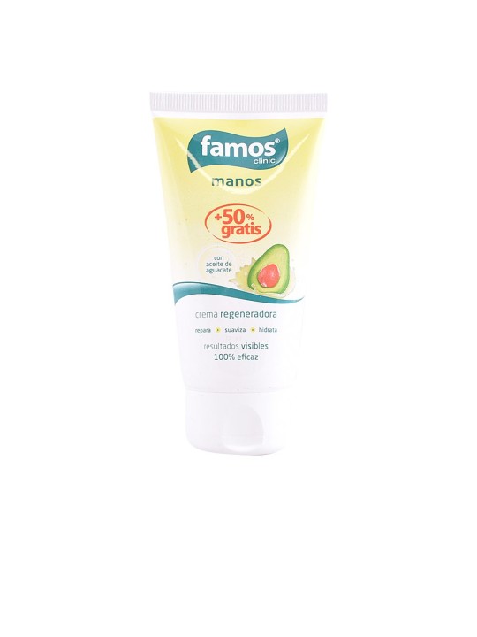 Crema mani rigenerante olio di avocado 75ml unisex Famos