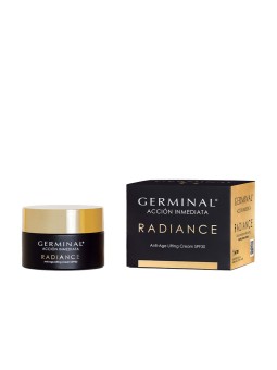 Radiant skin with Germinal IMMEDIATE ACTION RADIANCE: anti-aging lifting cream SPF30 50ml woman