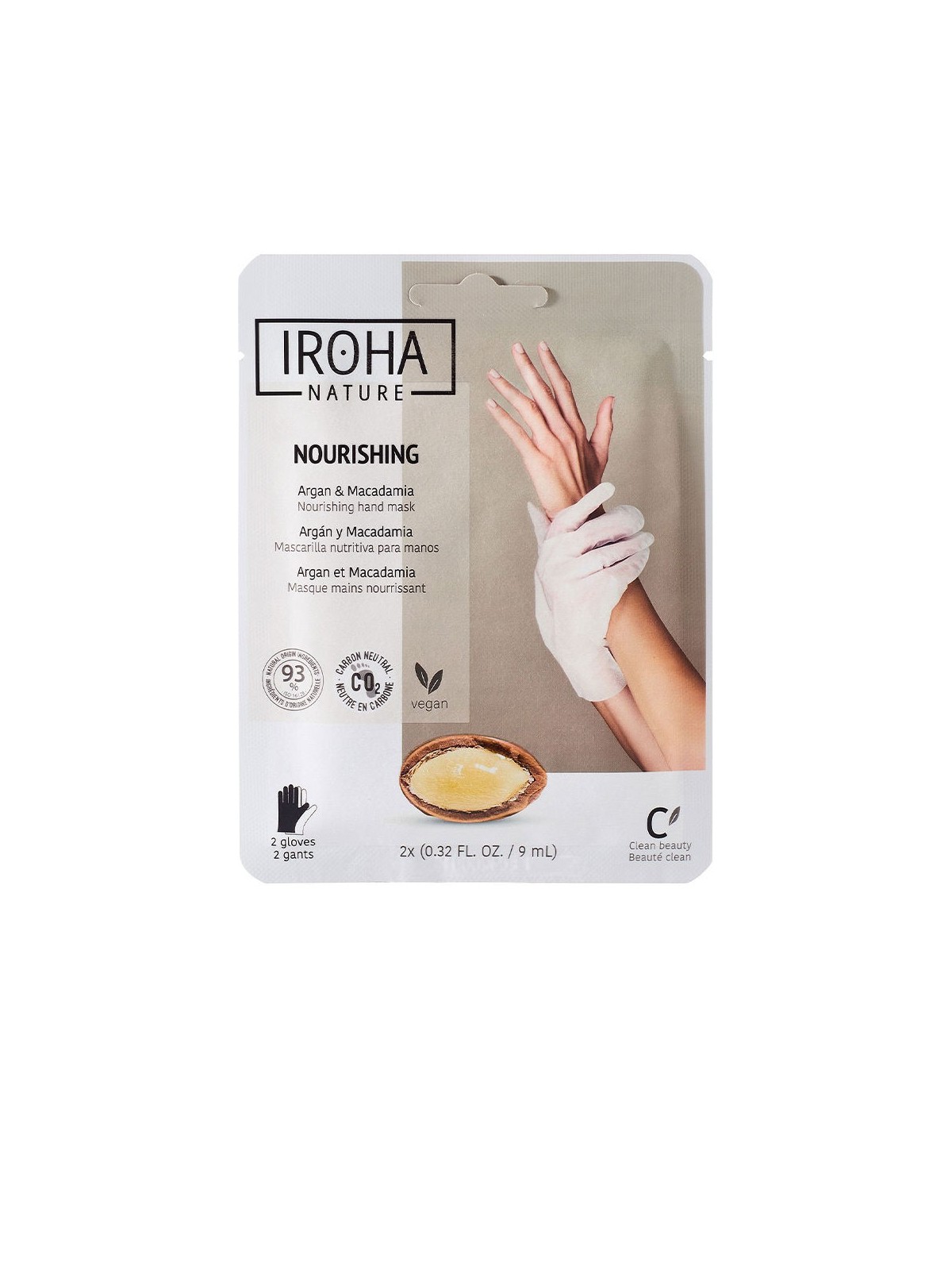 Maschera nutriente per le mani Iroha ARGAN e MACADAMIA 1 unitï¿½ï¿½