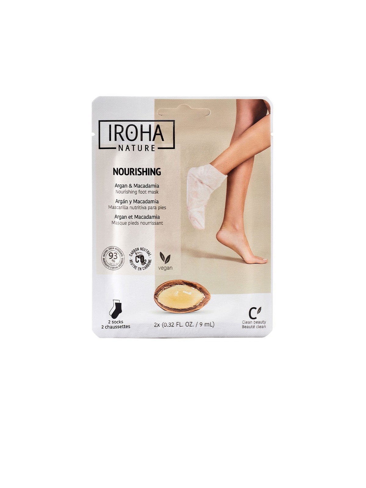 Calze nutrienti Iroha ARGAN e MACADAMIA 1 unitï¿½ï¿½ unisex