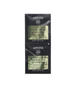 Maschera detergente profonda con argilla verde Apivita 2 x 8ml