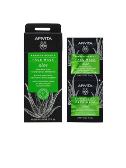 Maschera idratante rinfrescante con aloe Apivita 2 x 8ml