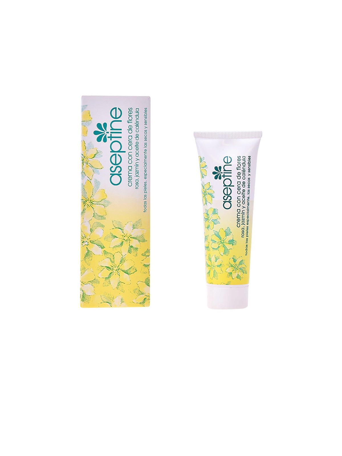 Crema con cera di fiori per una pelle idratata