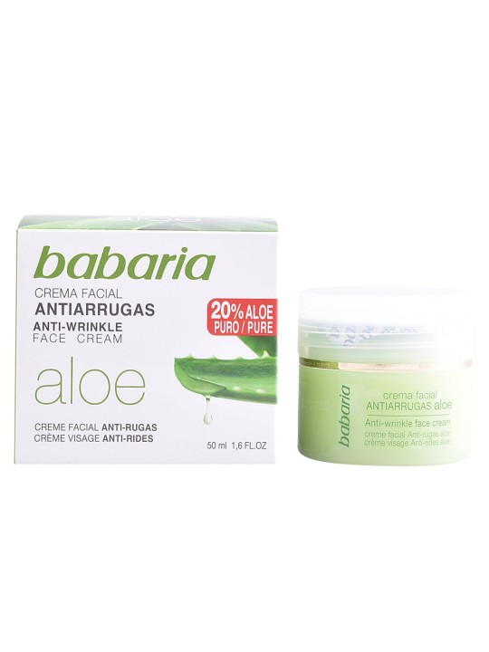 Crema viso naturale antirughe aloe 50ml donna