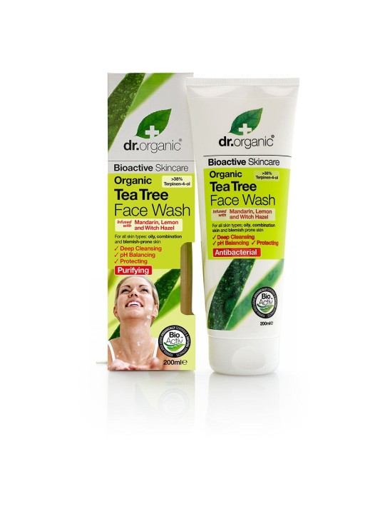 Detergente viso al tea tree 200ml - Dr. Organic