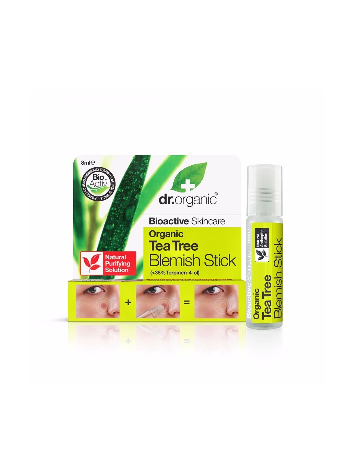Dr Organic Tea Tree Stick per acne 8ml unisex