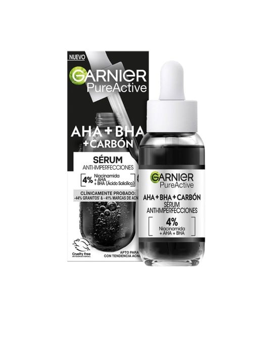 GARNIER PURE ACTIVE AHA BHA CARBONE siero antiimperfezioni 30ml donna
