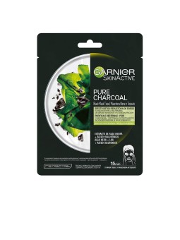 GARNIER PURE CHARCOAL maschera nera in tessuto effetto detox 28 gr donna