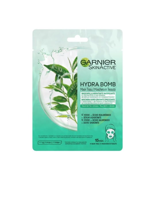 Maschera viso idratante opacizzante Garnier SKINACTIVE HYDRABOMB 28 gr
