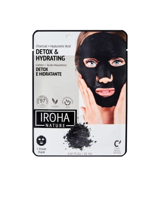 Iroha DETOX BLACK CHARCOAL disposable face mask