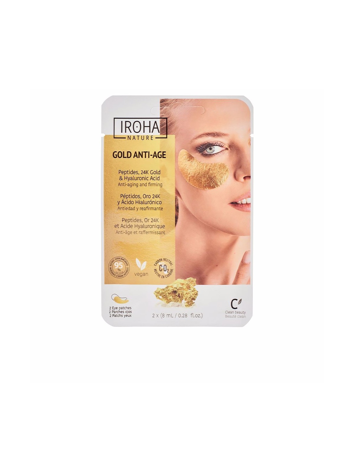 Iroha GOLD Eye Patches with Extra Firming Effect