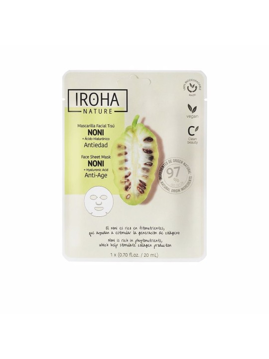Iroha NATURE MASK noni acido ialuronico 1 unit donna