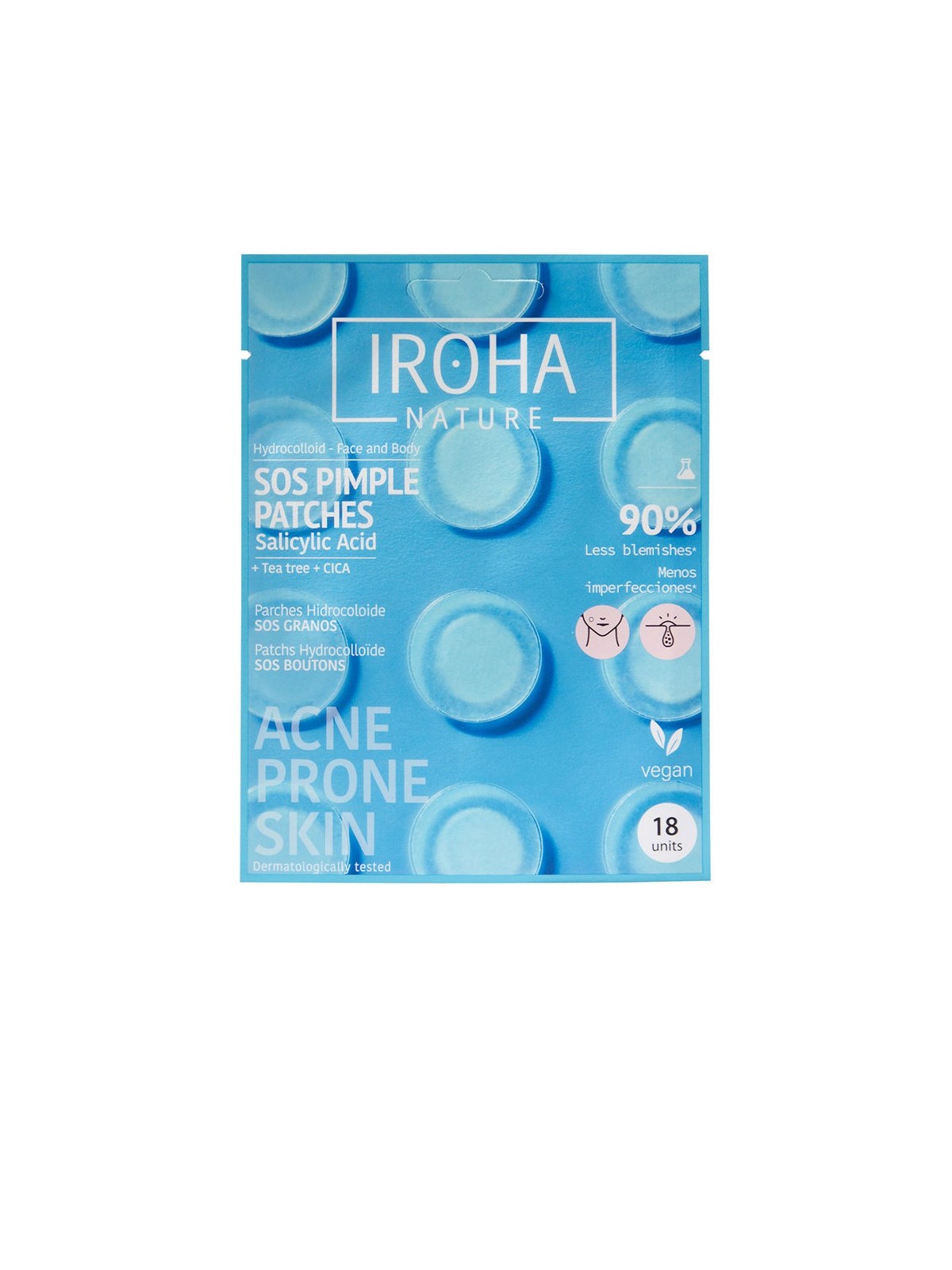 Iroha SOS cerotti per brufoli 18 unit unisex