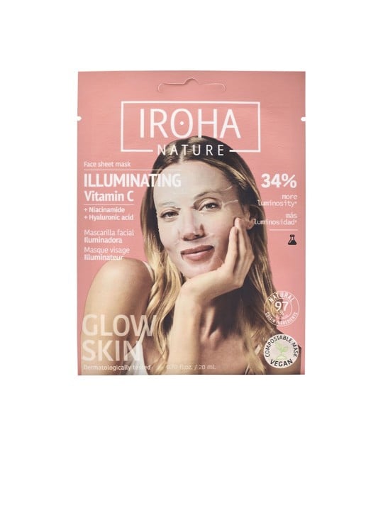 Iroha MASCHERA DI TESSUTO illuminante vitamina C HA 1 unit donna