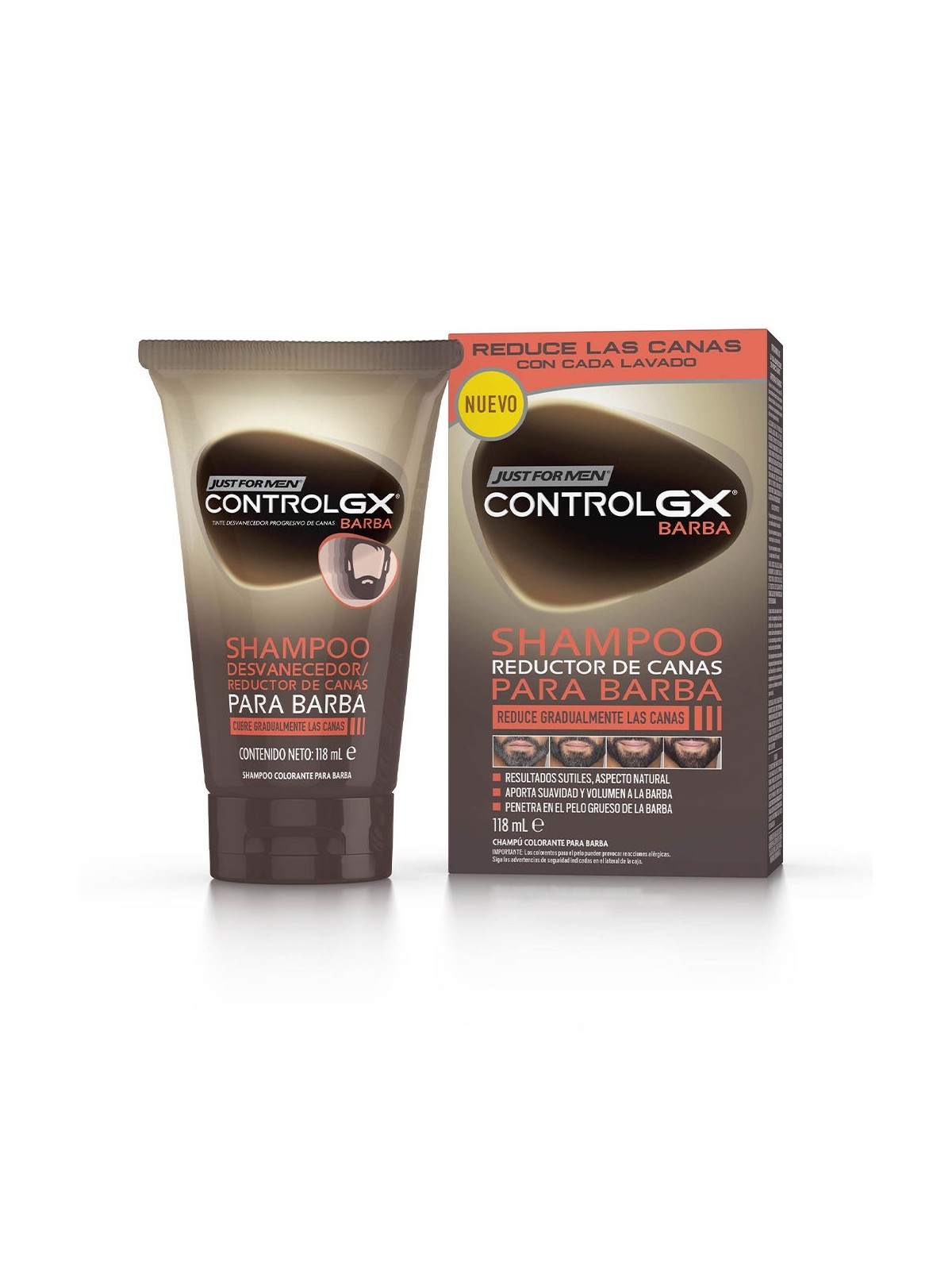Just For Men CONTROL GX champ reductor de canas para barba 118ml uomo