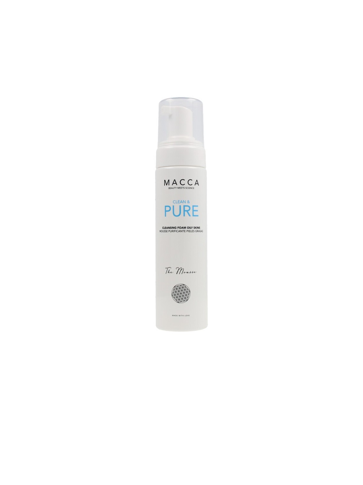 Schiuma detergente Macca CLEAN and PURE pelli grasse 200ml unisex