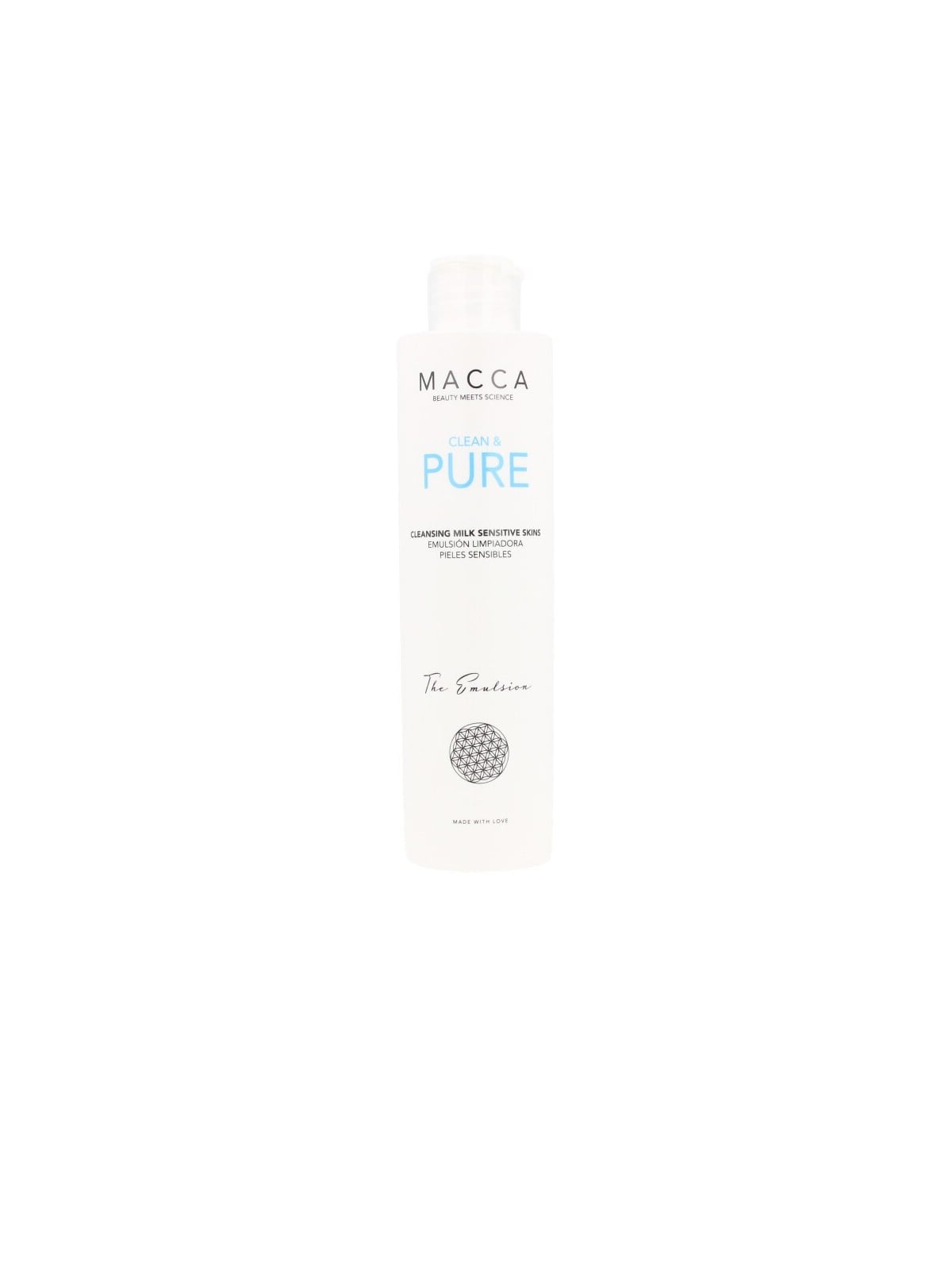 Latte Detergente Macca CLEAN and PURE pelle sensibile 200ml unisex