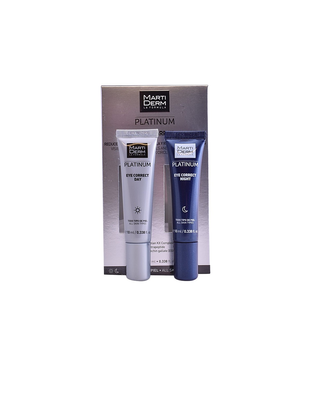 Martiderm PLATINUM EYE CORRECT giorno e notte 2 x 10ml unisex