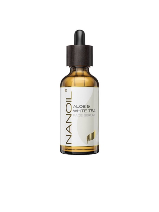 Nanoil Siero viso Aloe T Bianco Siero per la pelle con aloe e t bianco donna 50ml
