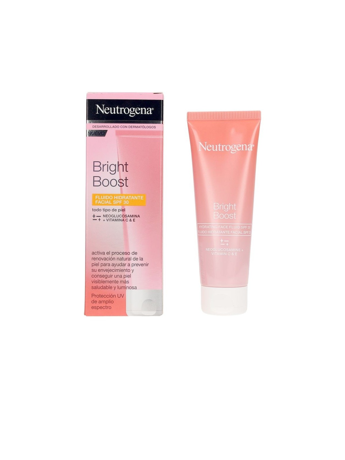 Neutrogena BRIGHT BOOST fluido idratante viso SPF30 50ml donna