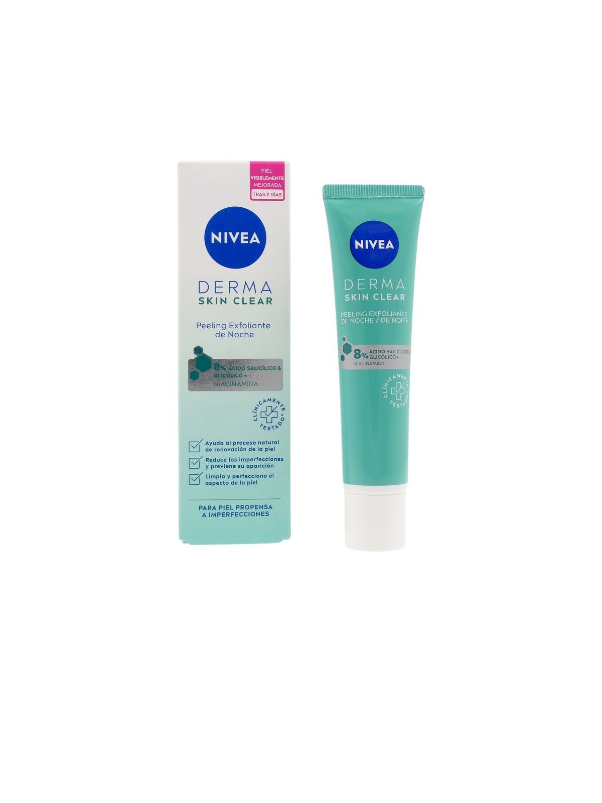 Nivea DERMA SKIN CLEAR Peeling Esfoliante Viso Notte 40ml Donna