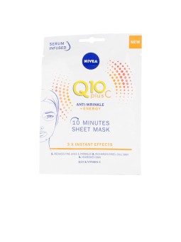 Maschera viso Nivea Q10 VITAMINA C antirughe energizzante