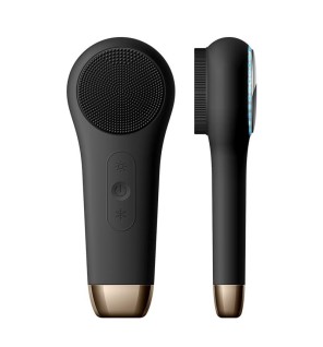BAFFS Spazzola sonica per il viso con funzione di fototerapia nera