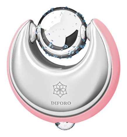 DIFORO Globi di ghiaccio per il viso, massaggiatori riscaldanti e rinfrescanti, rosa